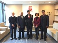 Group photo with principals of high schools from Taiwan and Thailand